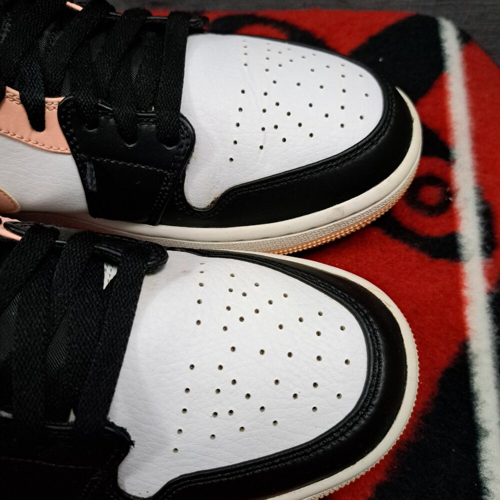 %Size 9.5 Nike Air Jordan 1 MID White/Arctic Orange Men AJ14 - Picture 9 of 12
